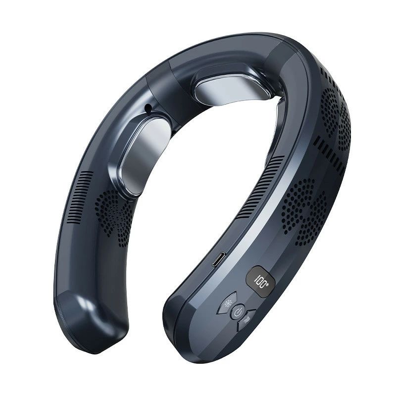 冷 6000mAh大容量 半導体冷却 冷却プレート 野球 冷風 3つ冷却プレート付 ネッククーラー 首掛け 扇風機