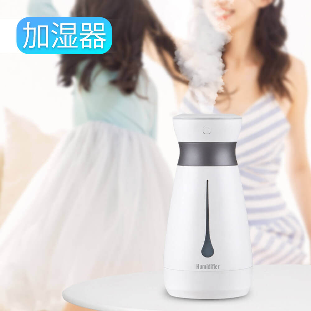 たっぷりミスト/繊細なミスト/大容量水タンク/注水便利/七色ライト/ ミニ加湿器 加湿機 卓上加湿器