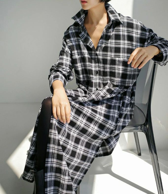 マキシワンピース マキシ丈 大きいサイズ シャツカーディガン シャツワンピ レディース シャツワンピース