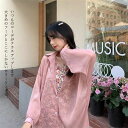 透け感 長袖 シャツ ラッシュガード 紫外線対策 日焼け止め服 シングル レディース ガウン シフォンシャツ
