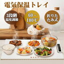 卓上保温プレート ホットプレート 食品保温プレート 電気保温トレイ 折りたたみ式 多機能食品断熱ボード 温度調節可 10秒の急速加熱 フルプレート加熱 お手入れも簡単 収納袋付き ホームビュッフェ レストラン パーティー用