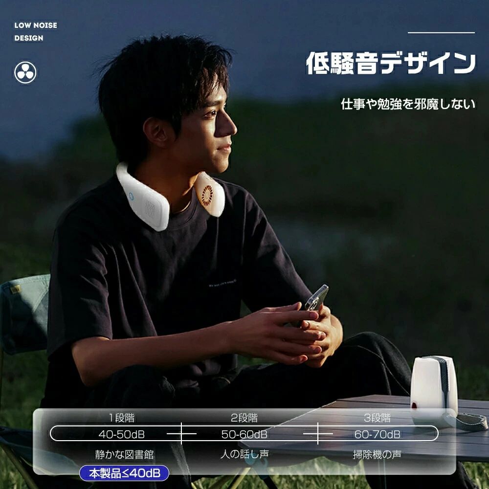 冷却プレート付 首掛け扇風機 羽なし 冷風機 ネックファン 首かけ扇風機 ハンディファン 首掛けファン 首掛け