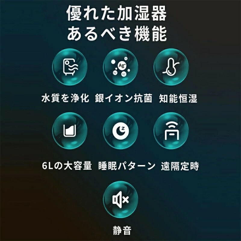 6L 大容量 おしゃれ アロマ 大型 定時 アロマディフューザー アロマ対応 卓上 リモコン付 上から給水 空焚き防止 2023