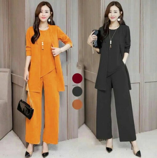 OL スーツジャケット通勤 服装 入学式 ママ 3点セット 3点セット パンツスーツ 服 卒園式 母