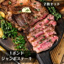 【送料無料】US熟成ビーフ1ポンド・ジャンボステーキ2枚セット （約450g×2枚）BBQソース＆スパイス付き（2 American 1lb Steak） アメリカンBIGステーキ　BBQ　通常ステーキの約3〜4倍サイズ　ポンドステーキ　豪快バーベキュー　チャックアイ【生冷凍牛肉；USA】