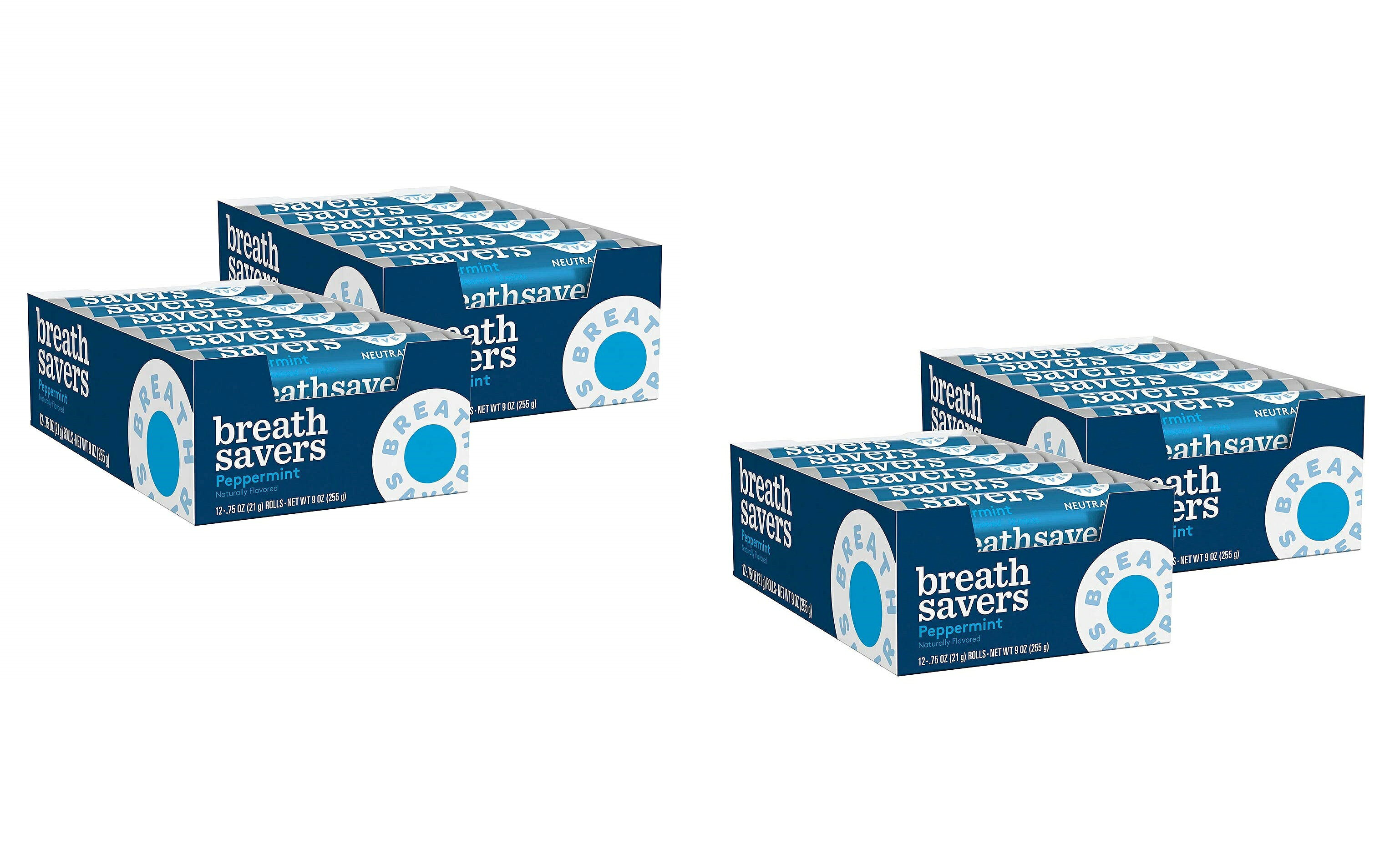「お得な48個セット」Breath Savers社ブレスセイバーズ ペパーミントPeppermint Mints - 12 piece pk - 48 ct.