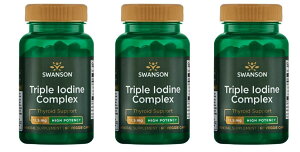 お得な3本セットSwanson社昆布由来ヨウ素サプリメント1粒12,500mcg配合60粒入が3本Triple Iodine Complex - High Potency/ヨウ化カリウム/ヨウ化カリウム錠/ヨウ化カリウムサプリメント/ヨウ素 サプリ/ヨウ素剤/安定ヨウ素剤/ヨウ素カリウム/放射能 ヨウ素/甲状腺