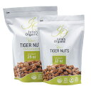 「お得な2袋セット」Julia's Organic社 大容量 プレミアム 生 タイガーナッツ ケト ダイエット食品 合計約1kg(700gと340g)Tiger...
