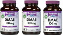 「お得な3本セット」Bluebonnet Nutrition 社 DMAE サプリメント1粒あたり100mg配合 サプリ100粒が3本 2-酒石酸ジメチルアミノ...