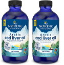 「お得な2本セット」NORDIC NATURALS社 アークティック コッド リバーオイル リキッド 風味なし 8fl.oz (237 ml)×2本 液体サプリメント