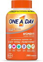 One-A-Day, One A Day(ワンアデイ)、ウィメンズコンプリートマルチビタミン、200粒 サプリメント