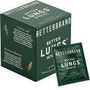 Betterbrand BetterLungs社 肺の健康 鼻の健康 ティー15ティーパック1箱 おおよそ15日分 お茶 ハーブティー 健康茶 カフェインなし カフェインフリーマルレインの葉 タイム ルイボス アメリカ人参 エルダーベリー ショウガ 配合