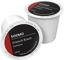 キューリグ Kカップ KEURIG k-cup コーヒーKカップ フレンチロースト が100個 カプセル 100 Count (Pack of 1), French Roast, Amazon Brand - Solimo Dark Roast Coffee Pods, French Roast, Compatible with Keurig 2.0 K-Cup Brewers, 100 Count