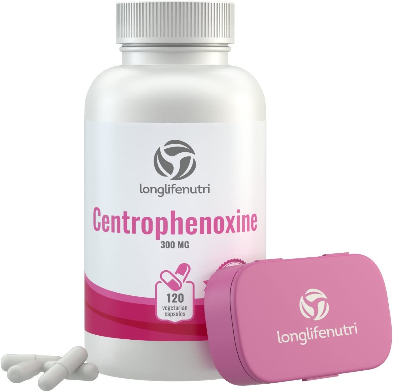 LongLifeNutri �� ����ȥ��ե��Υ����� ���ץ����1γ������300mg�۹�120γ���� Centrophenoxine