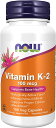 NOW ビタミンK2(100mcg) 100ベジカプセル サプリメント NOW Supplements, Vitamin K-2 100 mcg Menaquinone-4 (MK-4) Supports Bone Health 100 Veg Capsules