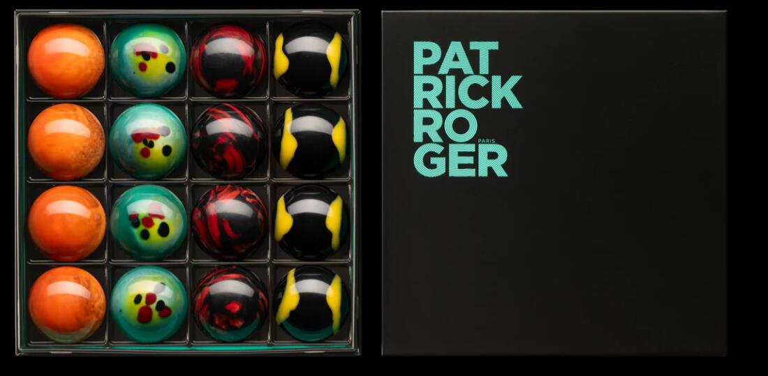 楽天HinakoPatrick Roger パトリックロジェ氏ドームアソート 1箱（16粒入り）Flat half-spheres ドゥミスフェール プラット4色　バレンタインに間に合いません