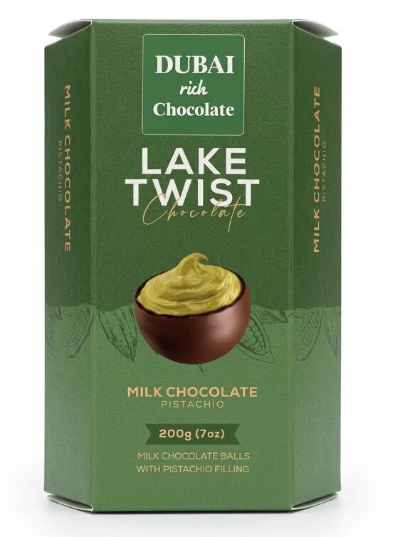 ドバイ発 濃厚ドバイ リッチ チョコレートDUBAI RICH CHOCOLATE (【ピスタチオ】ミルクチョコボール200g20個) Happy Easter イースター