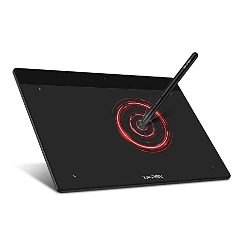 XPPen ペンタブ 4.8×3インチ 板タブ スマホ対応 充電不要ペン イラスト 入門用 OSU!ゲーム用 Windows Mac Chromebook Androidに対応 Deco Fun XS ブラック