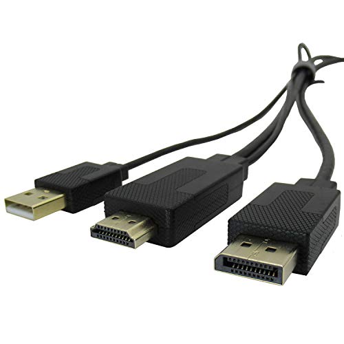 HDMI to DP (DisplayPort) 変換ケーブル 変換アダプター オス-オス 画像出力 4k@30Hz FULL HD@1080P@60Hz ケーブル長 2M
