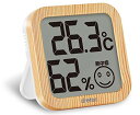 dretec(ドリテック) 温湿度計 デジタル 温度計 湿度計 大画面 コンパクト O-271NW(ナチュラルウッド)