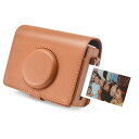 kinokoo チェキフィルム instax mini evo ケース、チェキ ケース チェキevo チェキ フィルム チェキevo instax mini EVOカメラケース instax mini Evoケース instax mini evo フィルム ショルダーストラップ付き 磁気スナップ付き PUレザー クリスマスプレゼント 新年プレゼ