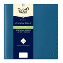 クオバディス 手帳 【2024年4月始まり】ダイアリー『エグゼクティブノート4/ソーホー』 (週間バーチカル・正方形サイズ 16×16cm) スチールブルー QUOVADIS qv60205sb