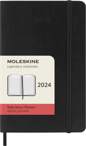 モレスキン 手帳 モレスキン(Moleskine) 手帳 2024 年 1月始まり 12カ月 デイリー ダイアリーソフトカバー ポケットサイズ(横9cm×縦14cm) ブラック DSB12DC2Y24