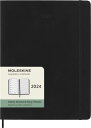モレスキン(Moleskine) 手帳 2024 年 1月始まり 12カ月 ウィークリー ダイアリーソフトカバー XLサイズ(横19cm×縦25cm) ブラック DSB12WN4Y24