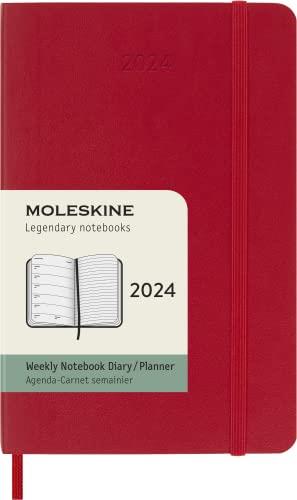 モレスキン 手帳 モレスキン(Moleskine) 手帳 2024 年 1月始まり 12カ月 ウィークリー ダイアリーソフトカバー ポケットサイズ(横9cm×縦14cm) スカーレットレッド DSF212WN2Y24