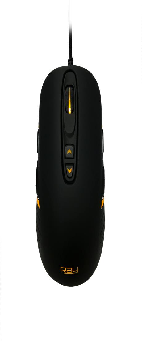 レイ ゲーミングマウス Pawn+ 左右対称 9ボタン 最大12,000DPI オプティカルセンサー PixArt PMW3360搭載 ブラック