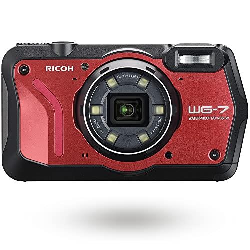 楽天BV-Direct2号店RICOH WG-7 レッド 本格アウトドアカメラ 【本格20m 防水】 2000万画素 【広角28 光学5倍ズーム】 【6灯の多機能リングライト搭載】 【工事・現場で活躍 / 「CALSモード」搭載】 【Webカメラ機能搭載】 【4K動画】 【高性能GPS内蔵】 3110