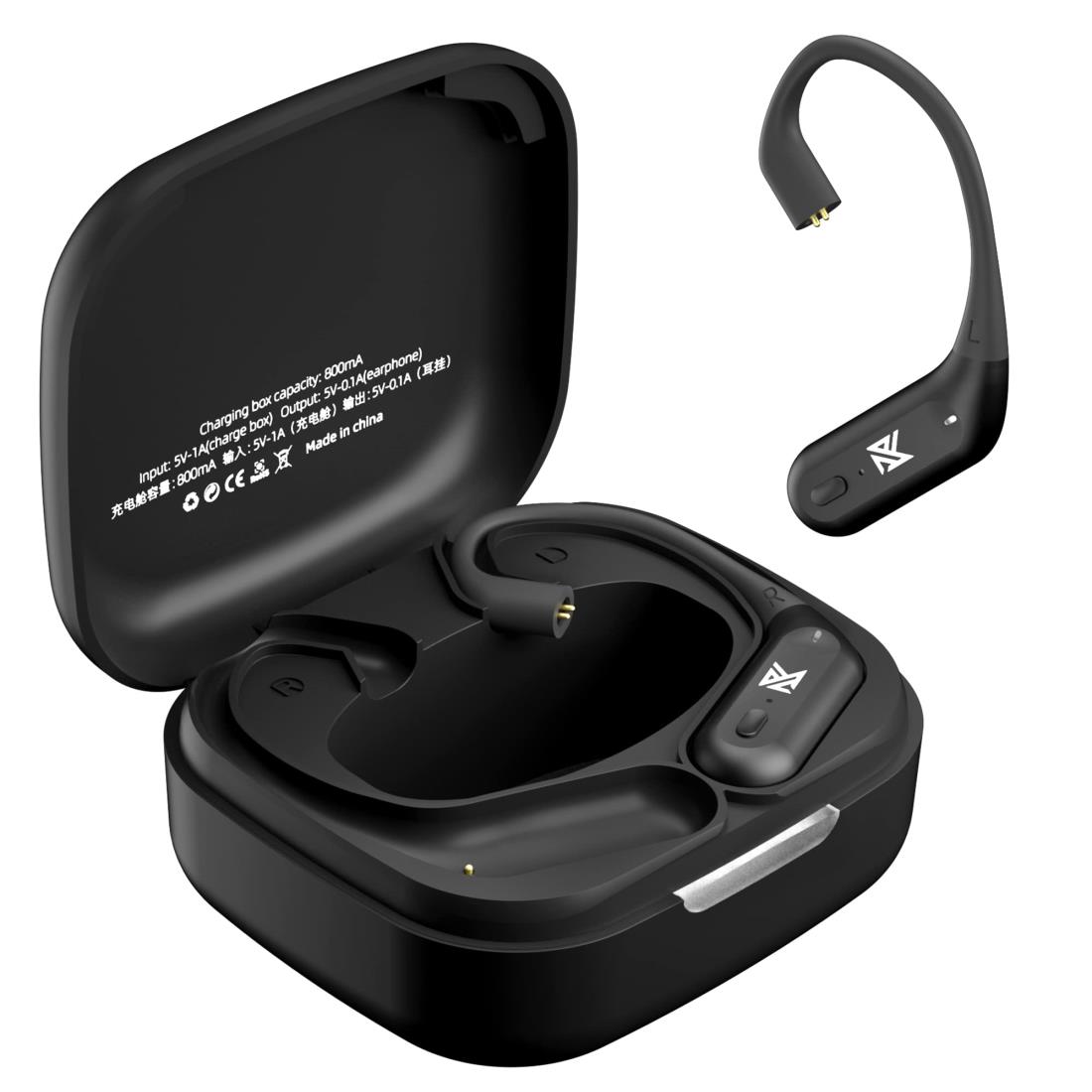 G.K KZ AZ09 Pro IEM Bluetooth リケーブル ワイヤレスイヤホンTWS Bluetoothモジュール 2 Pin(Black, C Pin) スマートフォン対応 ZS10 PRO ZSN PRO ZSA ZAX