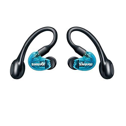 SHURE シュア AONIC 215 完全ワイヤレスイヤホン 第2世代 SE21DYBL+TW2-A トランスルーセントブルー : 高遮音性 bluetooth カナル型 パッシブノイズキャンセリング 耳掛け 有線変換可(別売) IPX4防滴 外音取り込み マイク付 Type-C ケーブル プロ仕様 音楽 リスニング ランニ