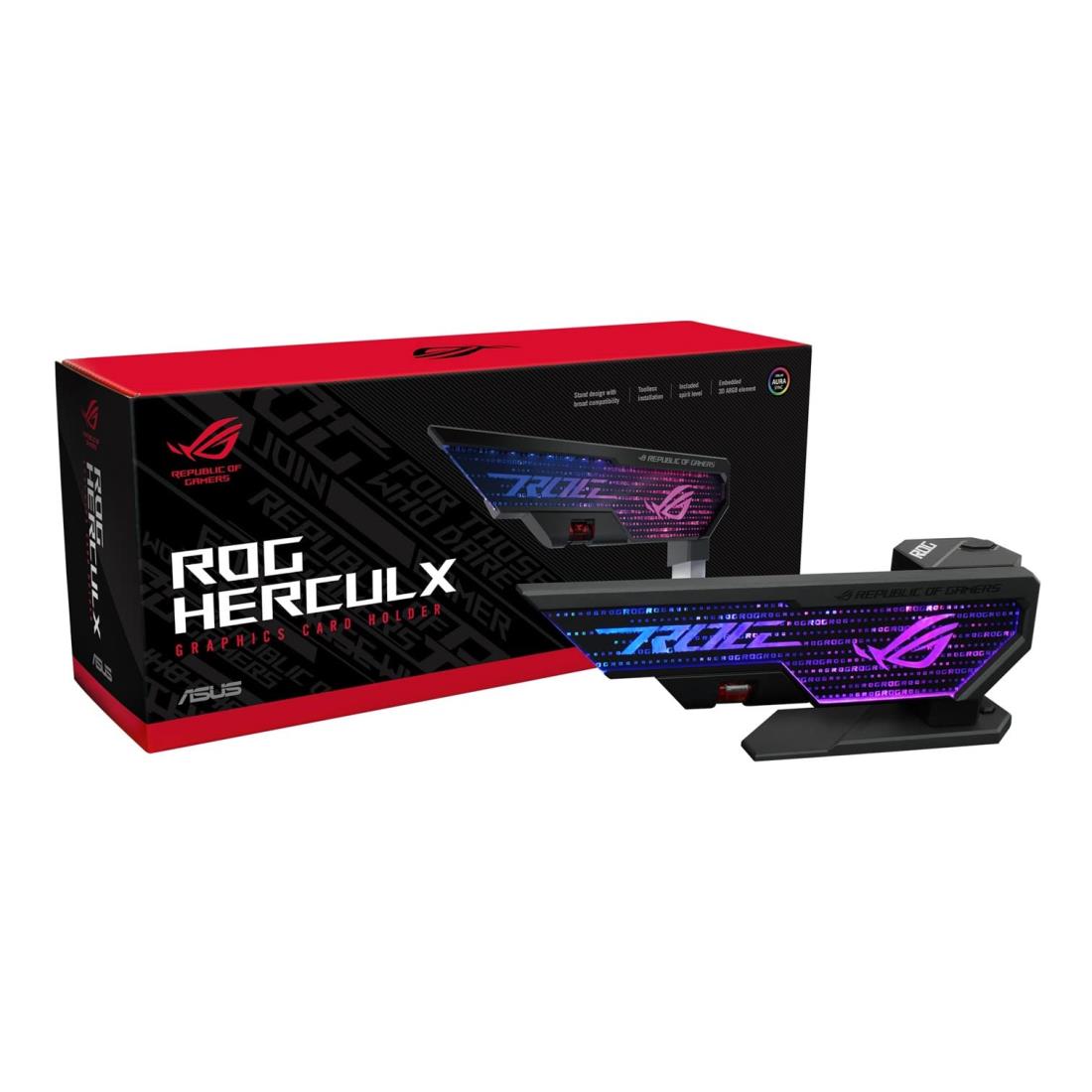 ASUS グラフィックス カード フォルダー デスクトップパソコン対応 ケース XH01 ROG HERCULX GRAPHICS CARD HOLDER ブラック