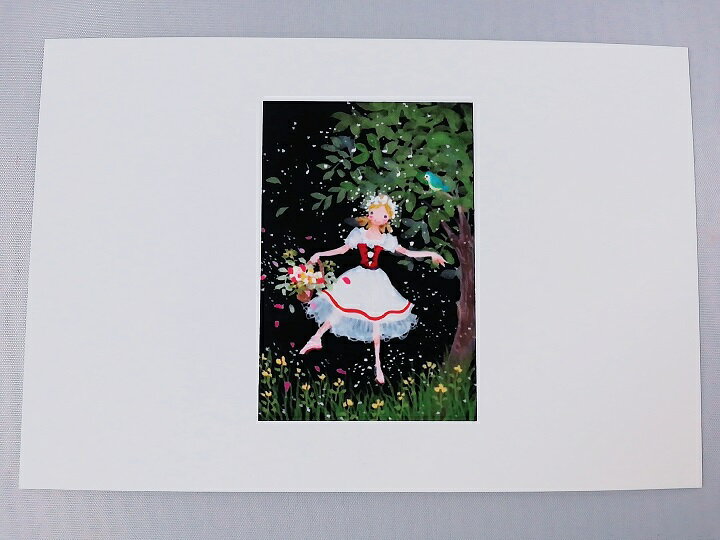 Maya バレリーナ ポストカード 村娘リーズ バレエ雑貨 プレゼント プチギフト バレリーナ雑貨 インテリア 可愛い雑貨