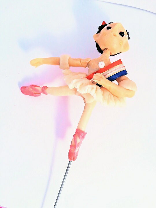 パワーストーン　NRバレリーナ人形　棒人形　ピック　パリの炎　バレリーナ雑貨　バレエ雑貨　バレリーナ人形
