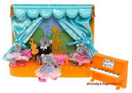 訳アリ マテル 可愛いカバのバレリーナ ステージセット バレエ雑貨 バレリーナ雑貨 バレリーナ人形 年数経つ輸入品( 年数による変色有)