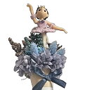 フレグランス プリザーブドフラワー バレリーナ人形 ラベンダー 母の日ギフト 花束 ミニブーケ