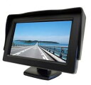 【中古】ノーブランド品2系統の映像入力 12V車用 ミニオンダッシュ液晶モニター 4.3インチ バック切替可能