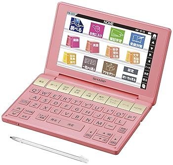 【中古】シャープ カラ—電子辞書 Brain 高校生モデル ピンク系 PW-SH3-P