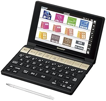 【中古】シャープ カラ—電子辞書 Brain 高校生モデル ブラック系 PW-SH3-B