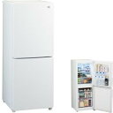 【中古】ハイアール 霜取り不要・3段引出し式冷凍室がひとり暮らしに便利! 148L冷凍冷蔵庫ブラック ホワイト JR-NF148A-W