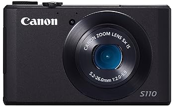【中古】Canon デジタルカメラ PowerShot S110 約1210万画素 F2.0 光学5倍ズーム ブラック PSS110BK