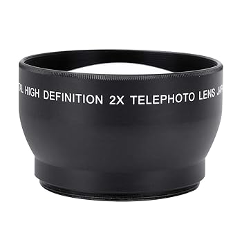 【中古】カメラレンズ 52mm 2X HD 望遠変換レンズ ズームレンズ 焦点距離18-55 52mmマウントカメラ用