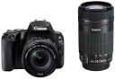 【中古】Canon デジタル一眼レフカメラ EOS Kiss X9 ブラック ダブルズームキット EF-S18-55mm/EF-S55-250mm EOSKISSX9BK-WKIT(2)