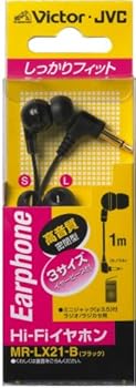 【中古】JVC MR-LX21-B カナル型イヤホン Hi-Fi ブラック