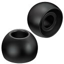 【中古】JVCケンウッド JVC EP-FX2M-B 交換用イヤーピース シリコン 6個入り Mサイズ ブラック