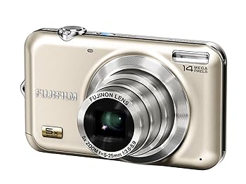 【中古】FUJIFILM FinePix デジタルカメラ JX280 シャンパンゴールド F FX-JX280G 1410万画素 光学5倍ズーム 広角28mm 2.7型液晶