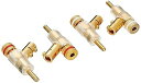 【中古】FURUTECH ADL ハイエンドグレード バナナプラグ 24k金メッキ処理 4本1組 FP202G