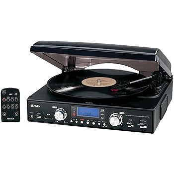 【中古】JENJTA460 - JENSEN JTA-460 3-Speed Stereo Turntable with MP3 Encoding System by Jensen